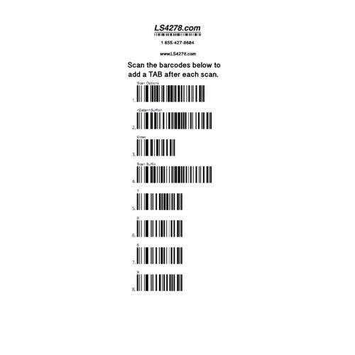 Tab after Scan Sheet