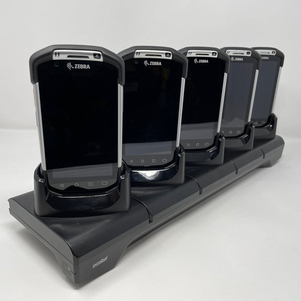 Lot of 5 Zebra TC70 Mobile Barcode Scanner With Cradle Android 5 Lollipop