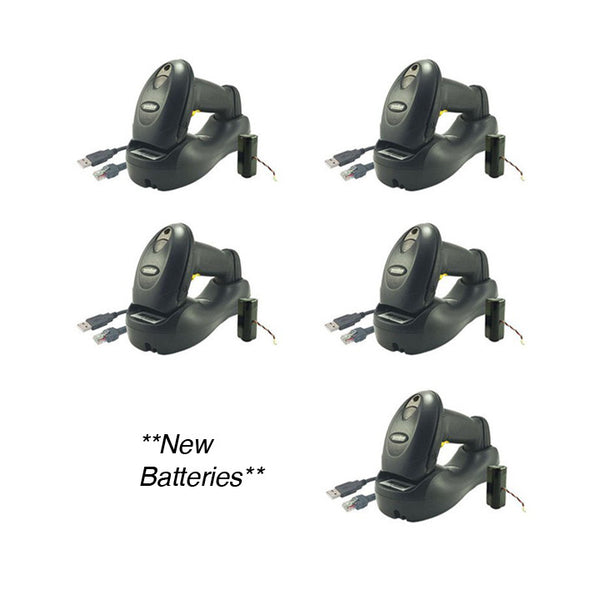 Lot of 5 - Symbol LS4278 Wireless Kit (Black) with Cradle and USB Cable